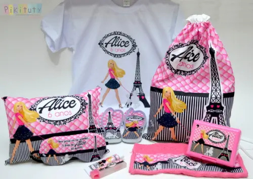 Kit festa do Pijama + camiseta Barbie