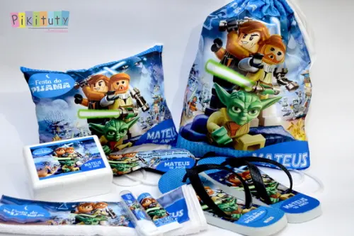 Kit festa do Pijama + camiseta Lego Star