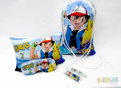 Kit Festa do Pijama + Kit higiene Pokemon