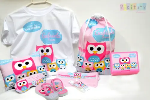 Kit festa do Pijama Coruja
