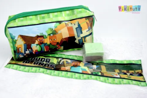 Kit Higiene c/ Sabonete Artesanal - MineCraft