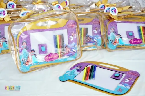Kit Luxo Lousa mágica - Jasmine e Aladdin