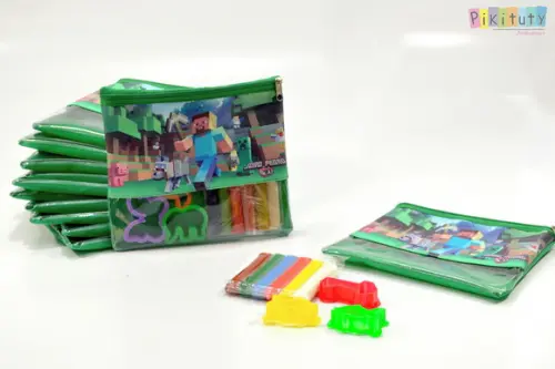 Kit massinha com bolsinha - Minecraft