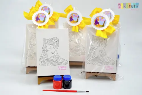 Kit Pintura com Cavalete - Rapunzel