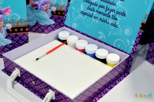 Kit Pintura com Maleta em Cartonagem