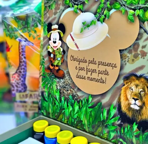 Kit Pintura com Maleta em Cartonagem - Mickey Safari