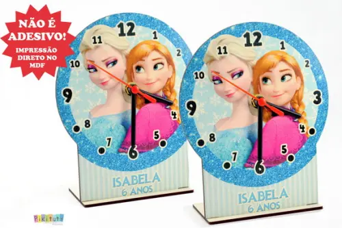 Lançamento! Relógio em MDF Frozen