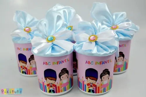 Lata Centro de Mesa - Formatura Infantil
