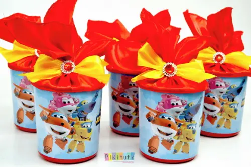 Lata Centro de Mesa - Super Wings