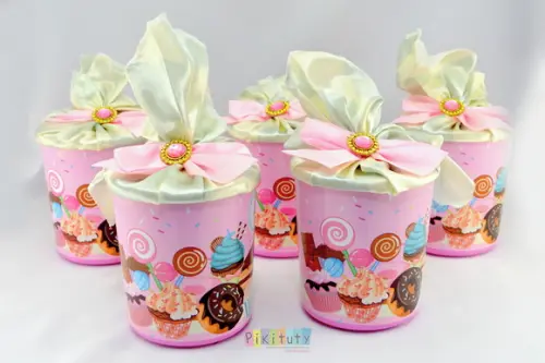 Lata Centro de Mesa Confeitaria Doceria