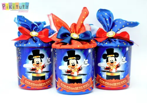 Lata Centro de Mesa Circo do Mickey
