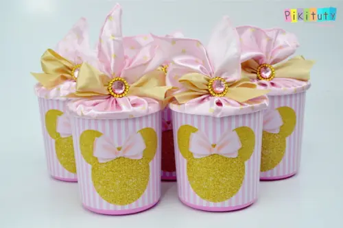 Lata Centro de Mesa Minnie Princesa