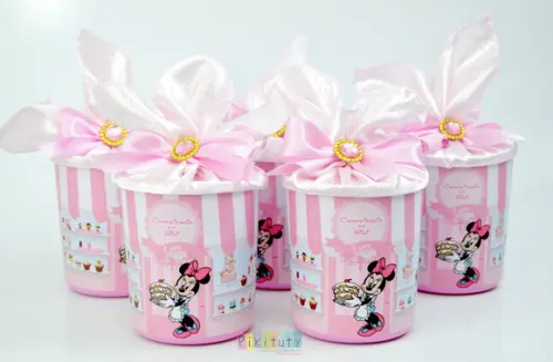Lata Centro de Mesa Minnie Confeiteira
