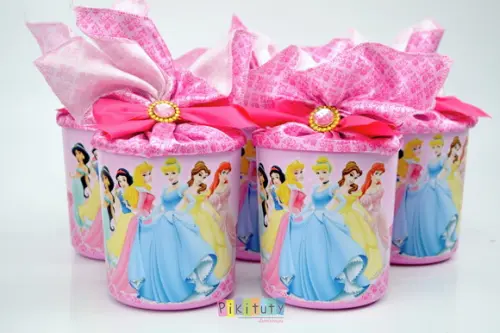 Lata Centro de Mesa Princesas Disney