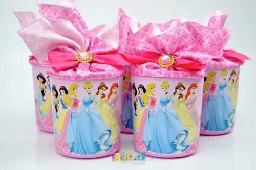 Lata Centro de Mesa Princesas Disney