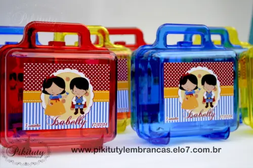 Maleta Em Acrílico Branca de Neve