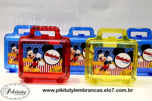 Maleta Em Acrílico Mickey