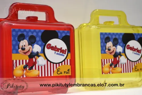 Maleta Em Acrílico Mickey