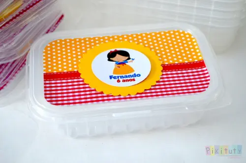 Marmitinha Plástica 250g Branca de Neve