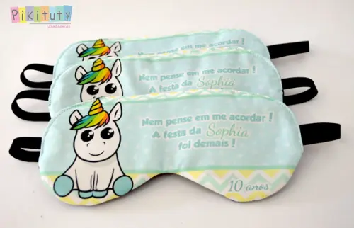 Máscara de dormir - Unicórnio