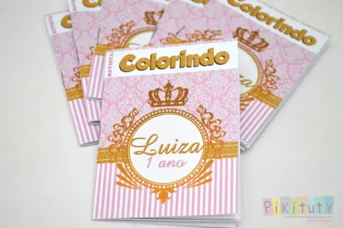Mini Revista Colorir 10x7 cm Princesa