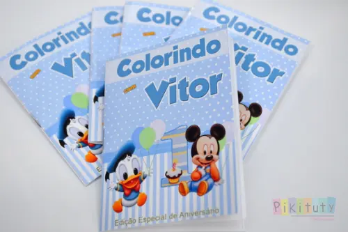 Mini Revista Colorir 10x7 cm Baby Disney