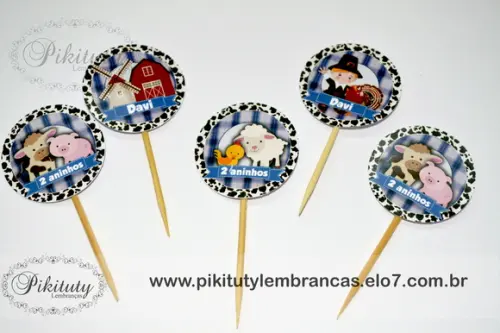Mini Toppers para docinhos