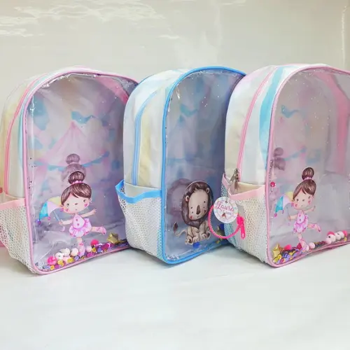 Mochila Aquário Grande Luxo - Circo Rosa Candy