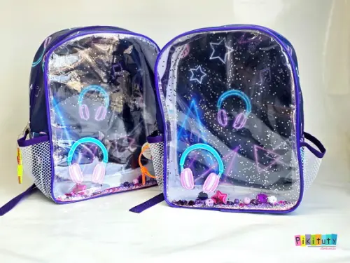 Mochila Aquário Grande Luxo - Neon