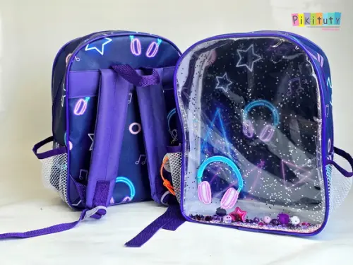 Mochila Aquário Grande Luxo - Neon