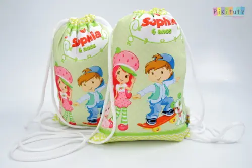Mochila de Tecido Moranguinho