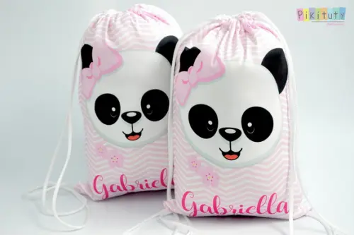 Mochila de Tecido Panda