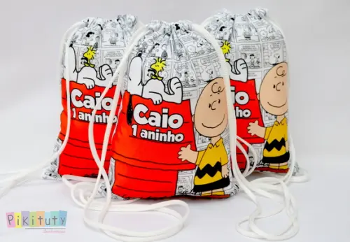 Mochila de Tecido Snoopy