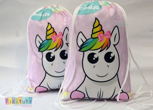 Mochila de Tecido Unicórnio
