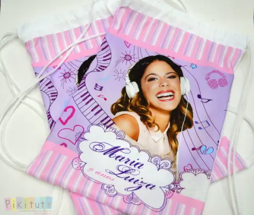 Mochila de Tecido Violetta Disney