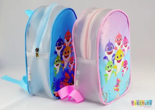 Mochila em alklear - Baby Shark