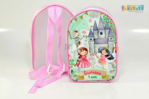 Mochila em alklear - Princesas Aquareladas