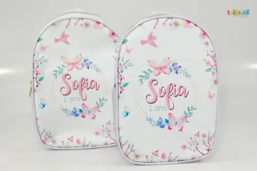Mochila em verniz - Jardim Encantado