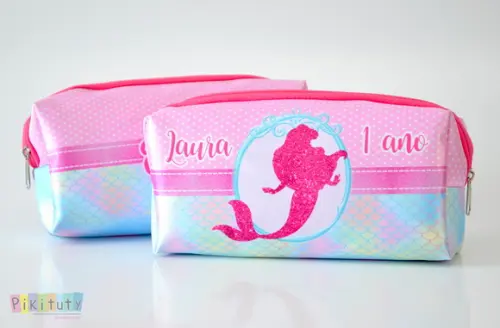 Necessaire / Estojo A Pequena Sereia Ariel