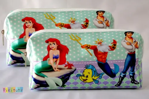 Necessaire / Estojo A Pequena Sereia Ariel