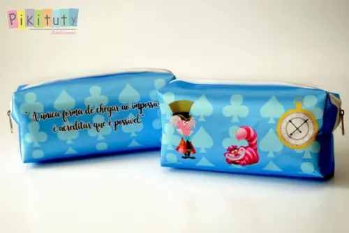 Necessaire / Estojo Alice no Pais das Maravilhas