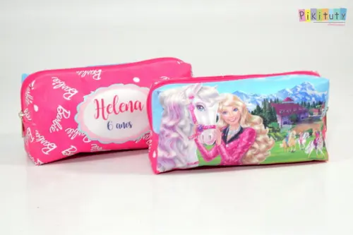 Necessaire / Estojo Barbie e os cavalos