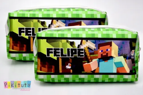 Necessaire / Estojo Minecraft