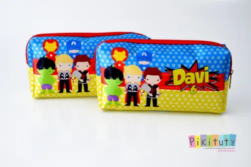 Necessaire / Estojo Vingadores baby