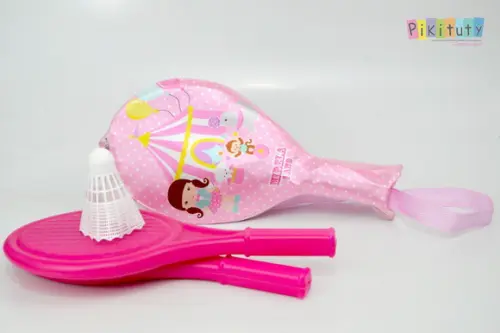 Novidade! Kit Bolsa + Raquete Circo Rosa