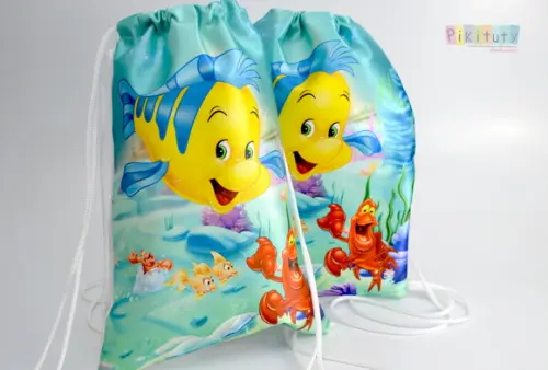 Novidade! Mochila de Praia - Ariel para meninos