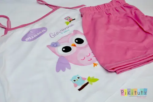 Pijama Baby Doll Coruja