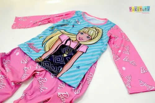 Pijama Manga Longa + Calça Barbie