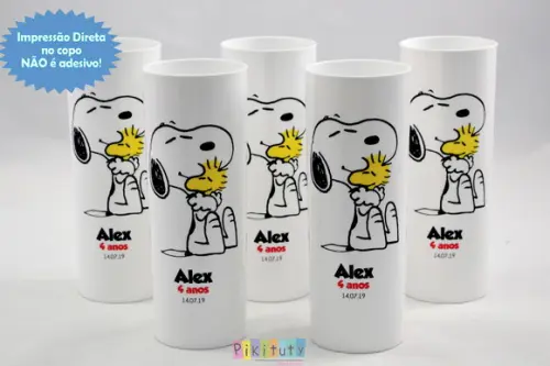 Promoção! 20 Copos Long Drink - Snoopy