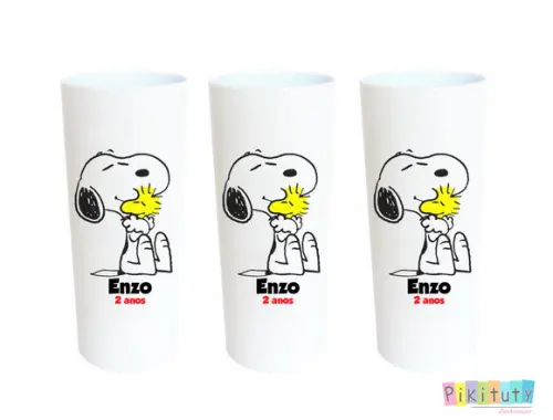 Promoção! 20 Copos Long Drink - Snoopy